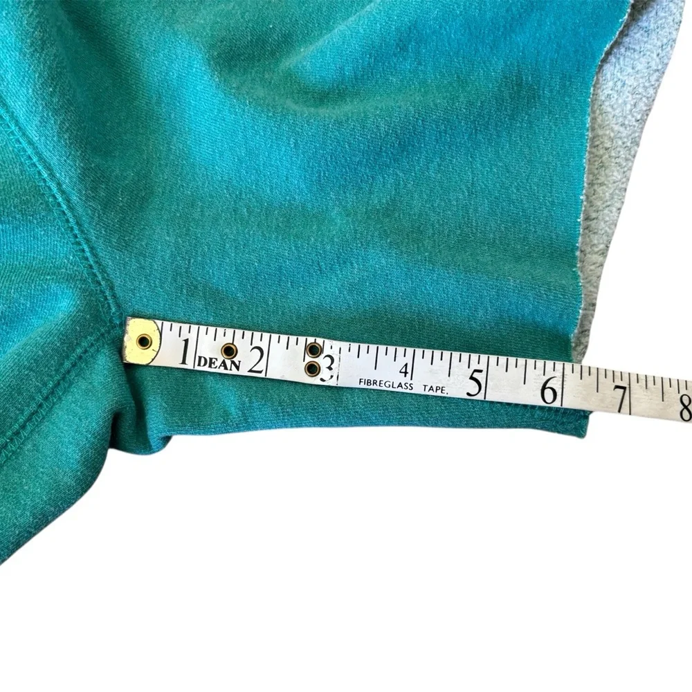 Roots Sweat Shorts Green Cotton Terry Knit Relaxed Fit Size Medium - Picture 9 of 9